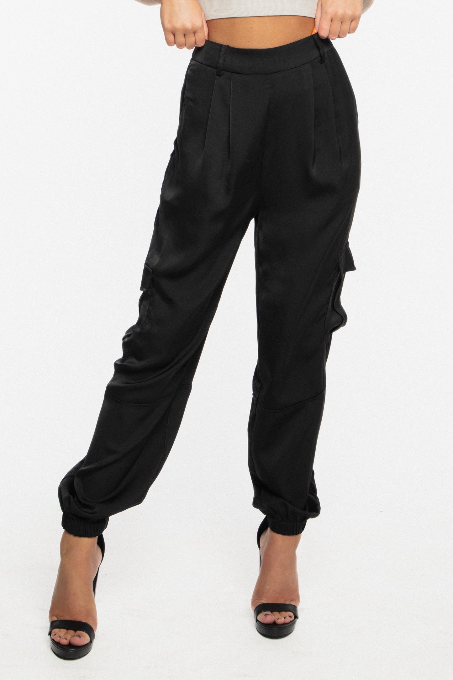 Rebel Satin Cargo Pant